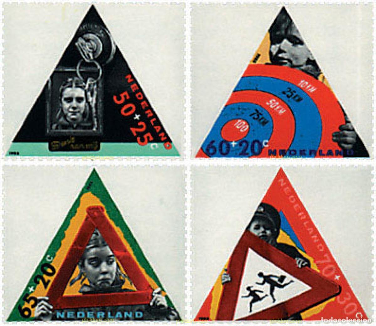 Selos: 60948 MNH HOLANDA 1985 PRO INFANCIA. EL NI&Ntilde;O Y EL AUTOMOVIL