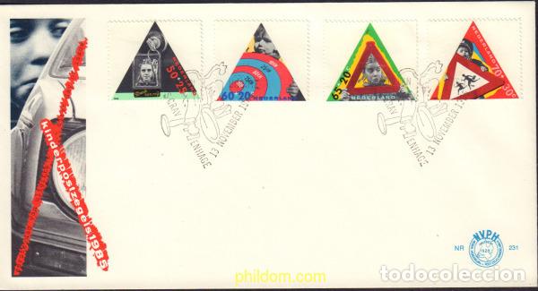 Selos: 416320 MNH HOLANDA 1985 PRO INFANCIA. EL NI&Ntilde;O Y EL AUTOMOVIL