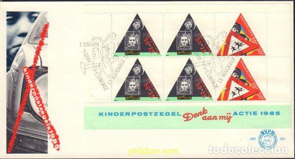 Selos: 416326 MNH HOLANDA 1985 PRO INFANCIA. EL NI&Ntilde;O Y EL AUTOMOVIL