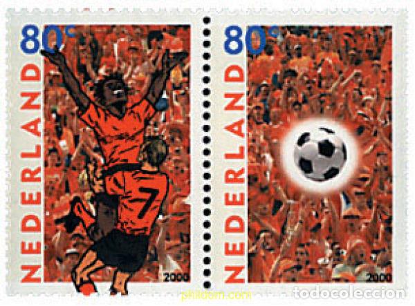 Sellos: 2551 MNH HOLANDA 2000 EURO 2000. COPA DE EUROPA DE FUTBOL