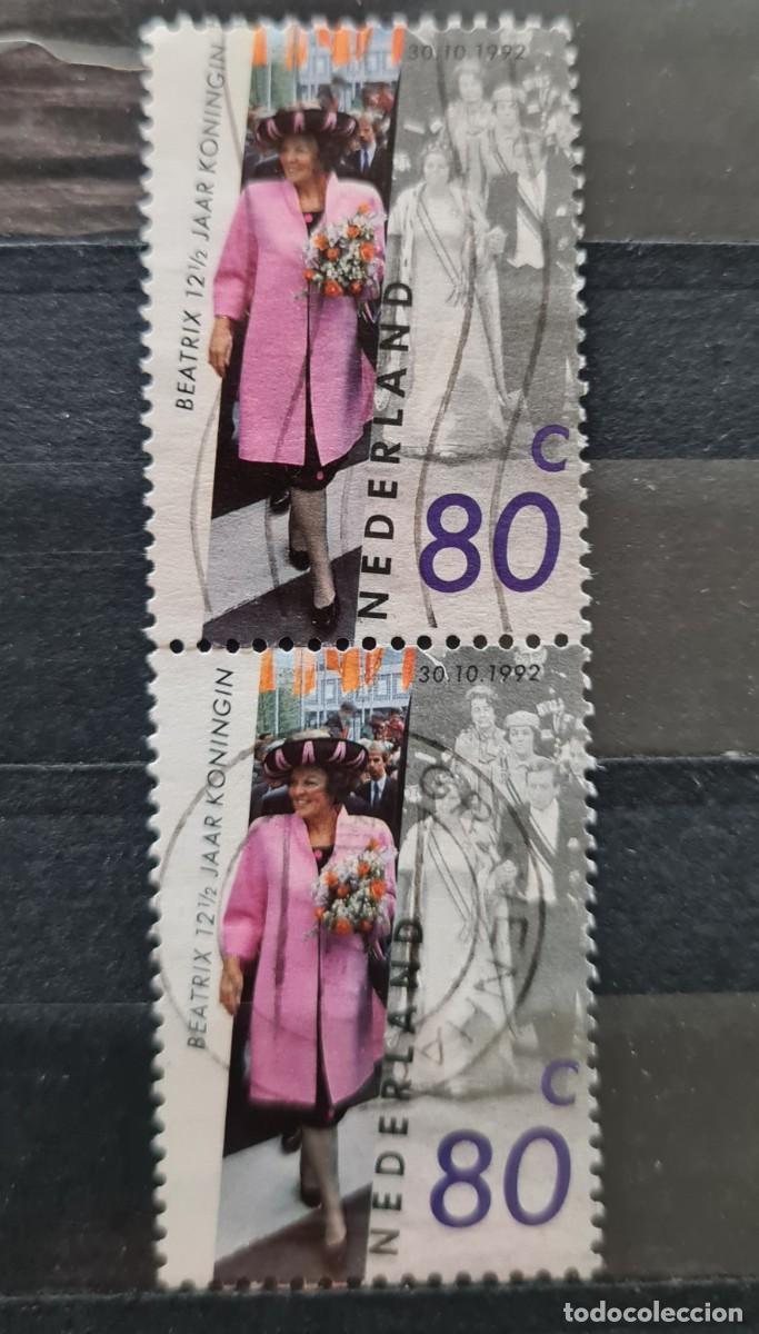 Sellos: Sellos usados de Paises Bajos 1992: XII a&ntilde;os de la entronaci&oacute;n de S.M. la reina Beatriz
