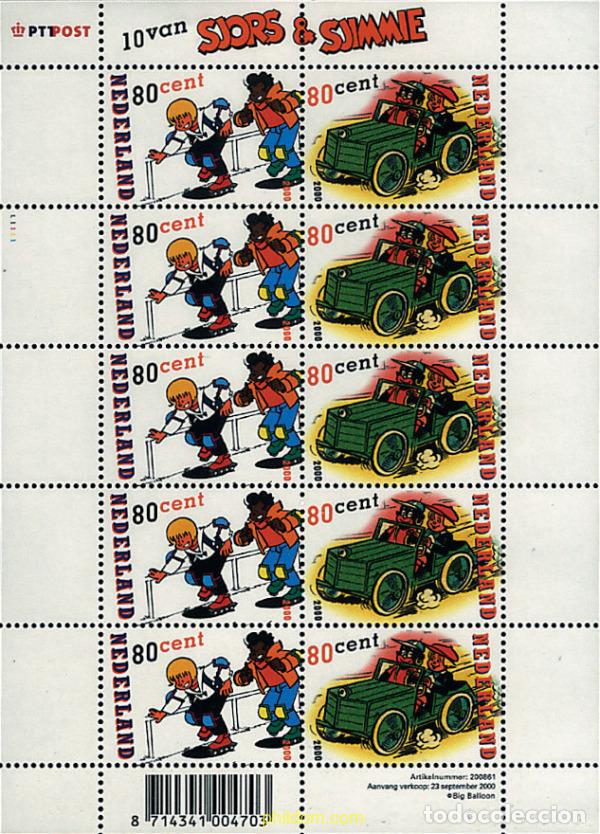 Sellos: 113206 MNH HOLANDA 2000 COMIC &rdquo;SJORS Y SJIMMIE&rdquo;