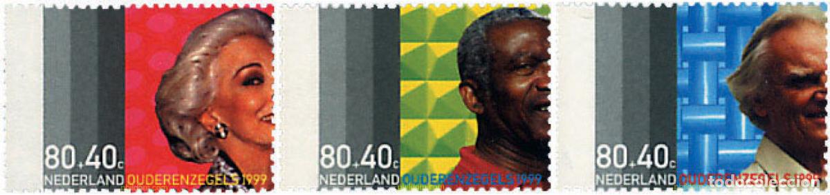 Sellos: 55513 MNH HOLANDA 1999 PRO OBRAS SOCIALES. LA TERCERA EDAD