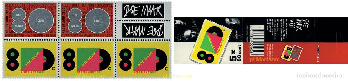 Sellos: 2720 MNH HOLANDA 2000 HOMENAJE AL GRUPO DE MUSICA POP DOE MAAR