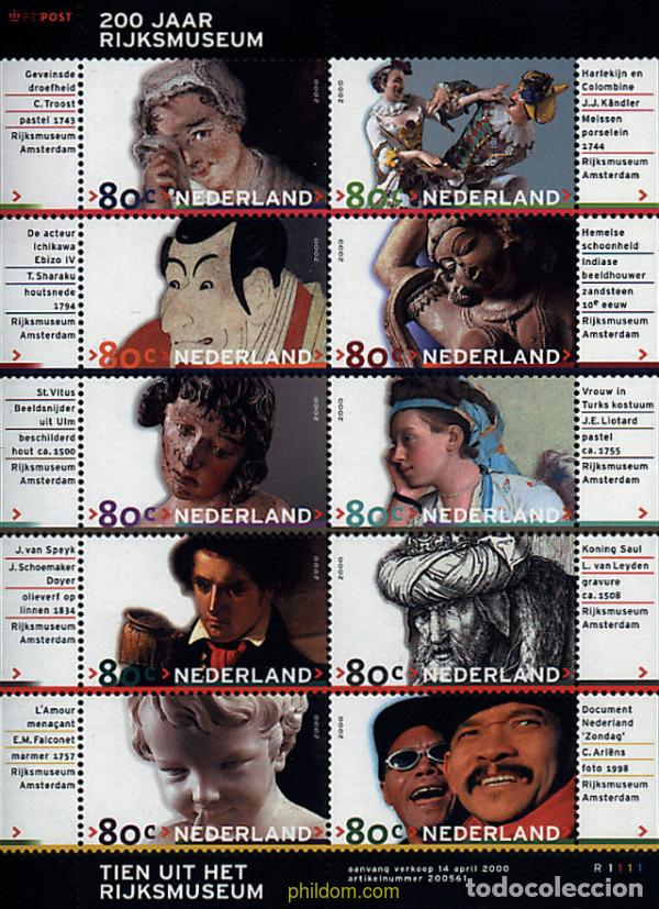 Sellos: 158598 MNH HOLANDA 2000 BICENTENARIO DEL RIJKMUSEUM