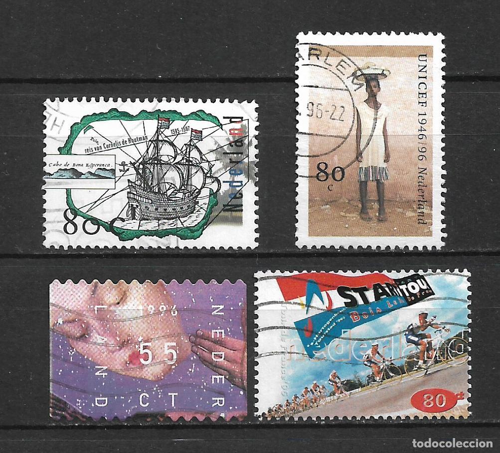 Sellos: holanda 1996 lote 4 sellos usado - 9/4