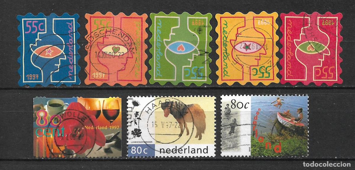 Sellos: holanda 1997 lote 8 sellos usado - 9/4