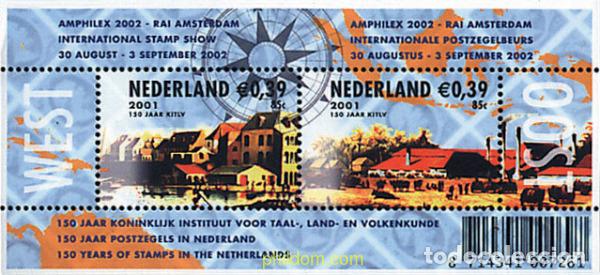 Sellos: 86218 MNH HOLANDA 2001 AMPHILEX 2002. EXPOSICION FILATELICA INTERNACIONAL. 150 ANIVERSARIO DEL SELL