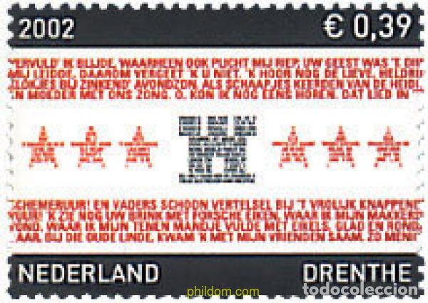 Sellos: 89346 MNH HOLANDA 2002 LAS PROVINCIAS DE HOLANDA. DRENTE