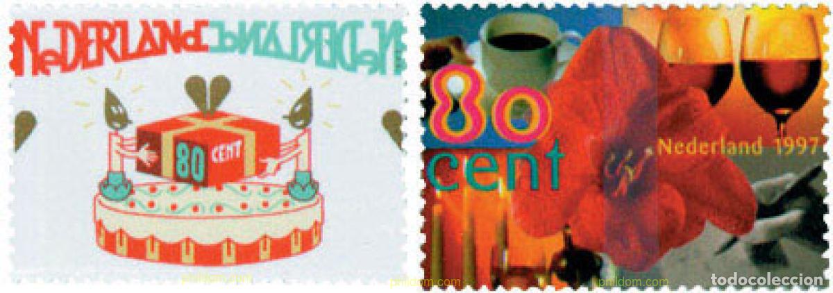 Sellos: 96522 MNH HOLANDA 1997 SELLOS DE BUENOS DESEOS
