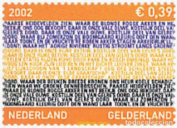 Sellos: 97849 MNH HOLANDA 2002 LAS PROVINCIAS DE HOLANDA. GELDERLAND