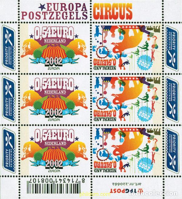 Sellos: 12463 MNH HOLANDA 2002 EUROPA CEPT 2002 - EL CIRCO
