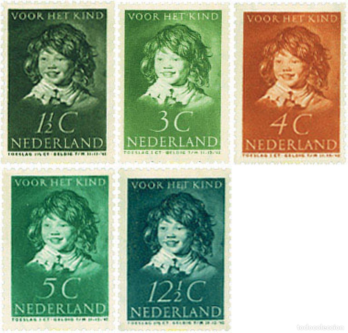 Sellos: 213695 HINGED HOLANDA 1937 PRO INFANCIA