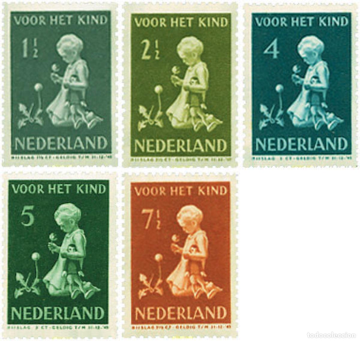 Sellos: 100722 MNH HOLANDA 1940 PRO INFANCIA