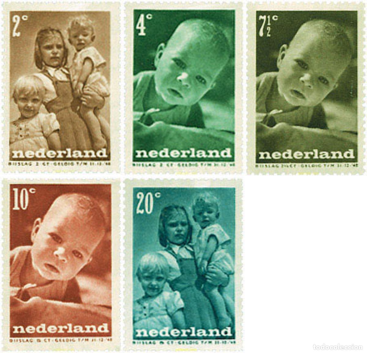 Sellos: 100733 MNH HOLANDA 1947 PRO INFANCIA