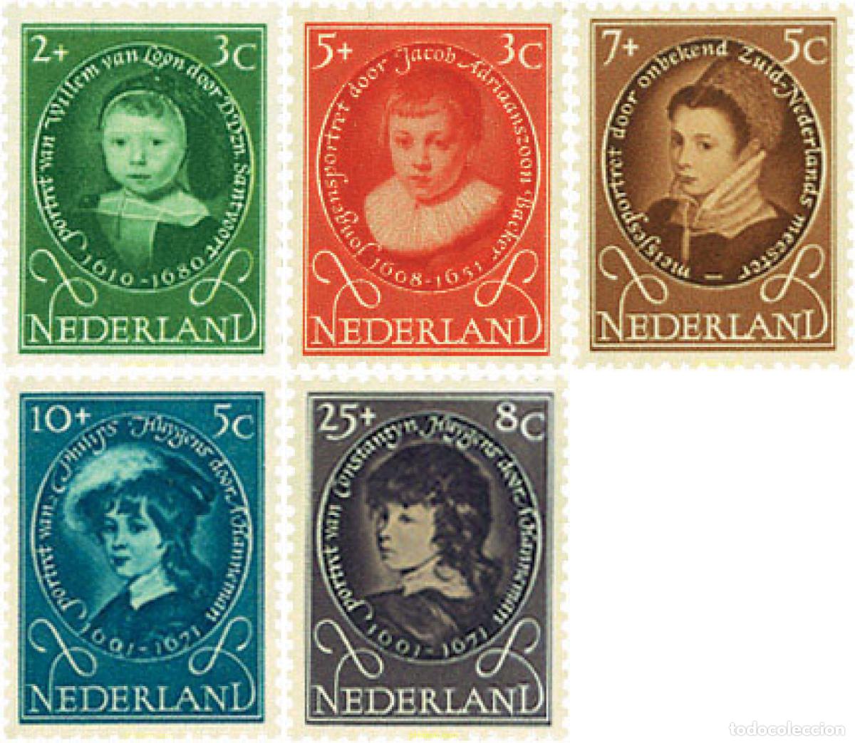 Sellos: 100759 MNH HOLANDA 1955 PRO INFANCIA