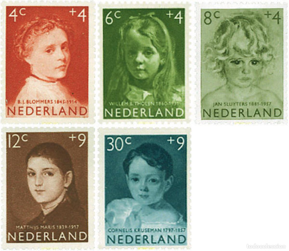Sellos: 213669 HINGED HOLANDA 1957 PRO INFANCIA