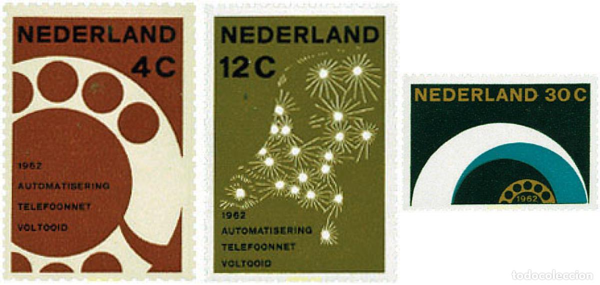 Sellos: 100786 MNH HOLANDA 1962 AUTOMATIZACION DE LA RED TELEFONICA