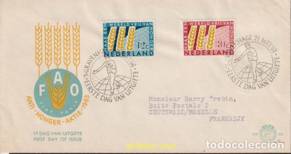 Sellos: 433691 MNH HOLANDA 1963 CAMPA&Ntilde;A MUNDIAL CONTRA EL HAMBRE