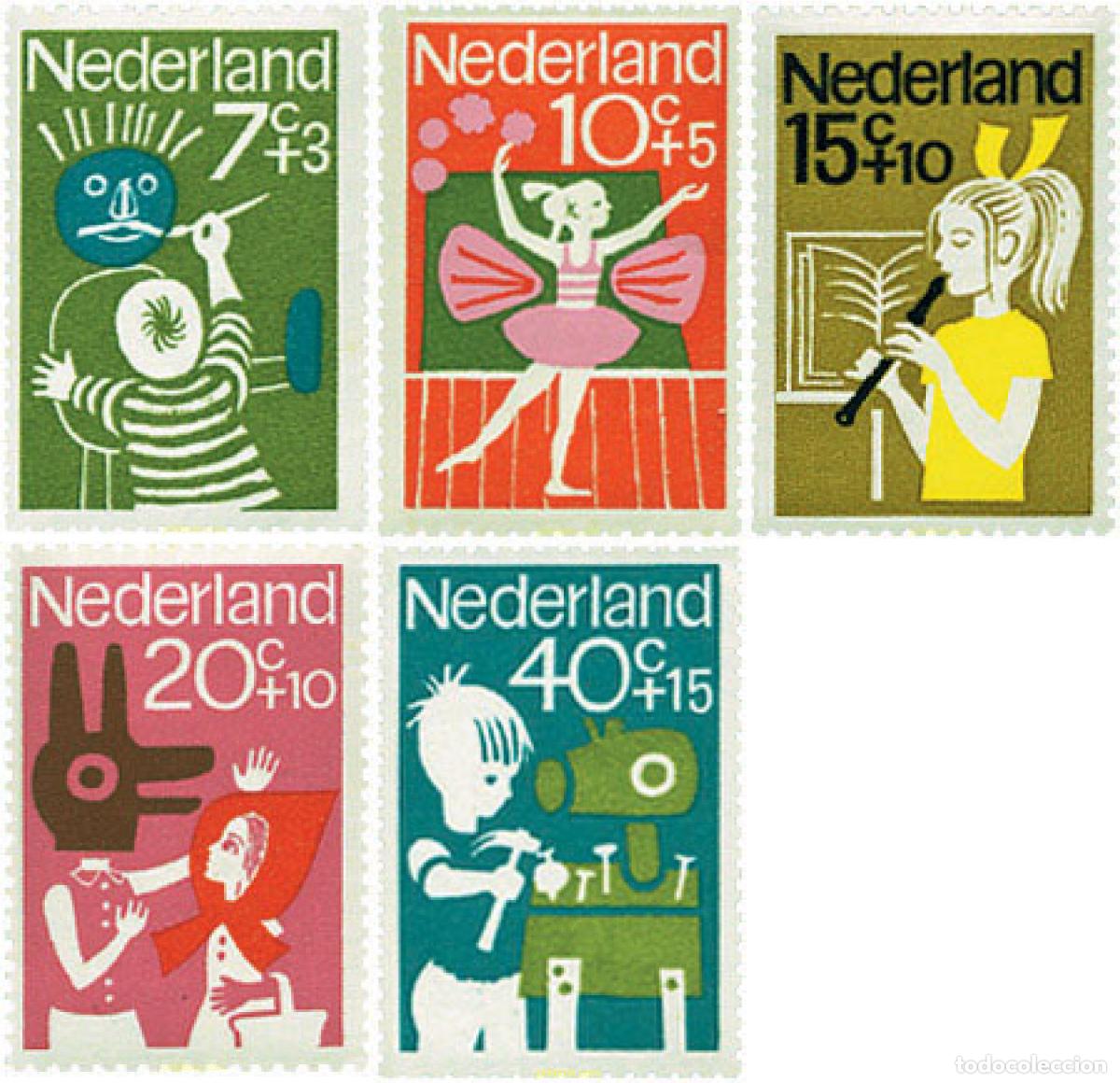 Sellos: 100793 MNH HOLANDA 1964 PRO INFANCIA