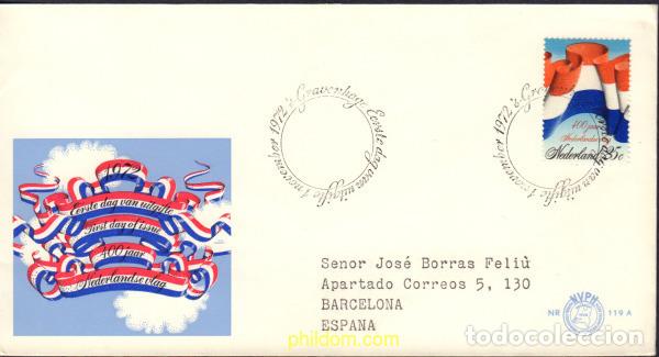 Sellos: 433728 MNH HOLANDA 1972 400 ANIVERSARIO DE LA BANDERA NACIONAL