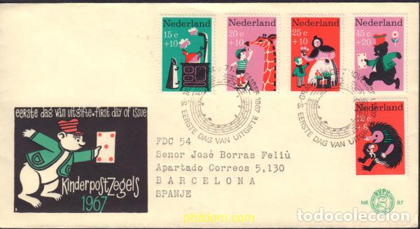 Sellos: 433706 MNH HOLANDA 1967 PRO INFANCIA