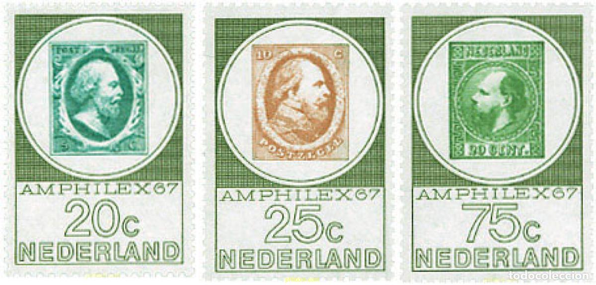 Sellos: 102815 MNH HOLANDA 1967 AMPHILEX 67. EXPOSICION FILATELICA INTERNACIONAL