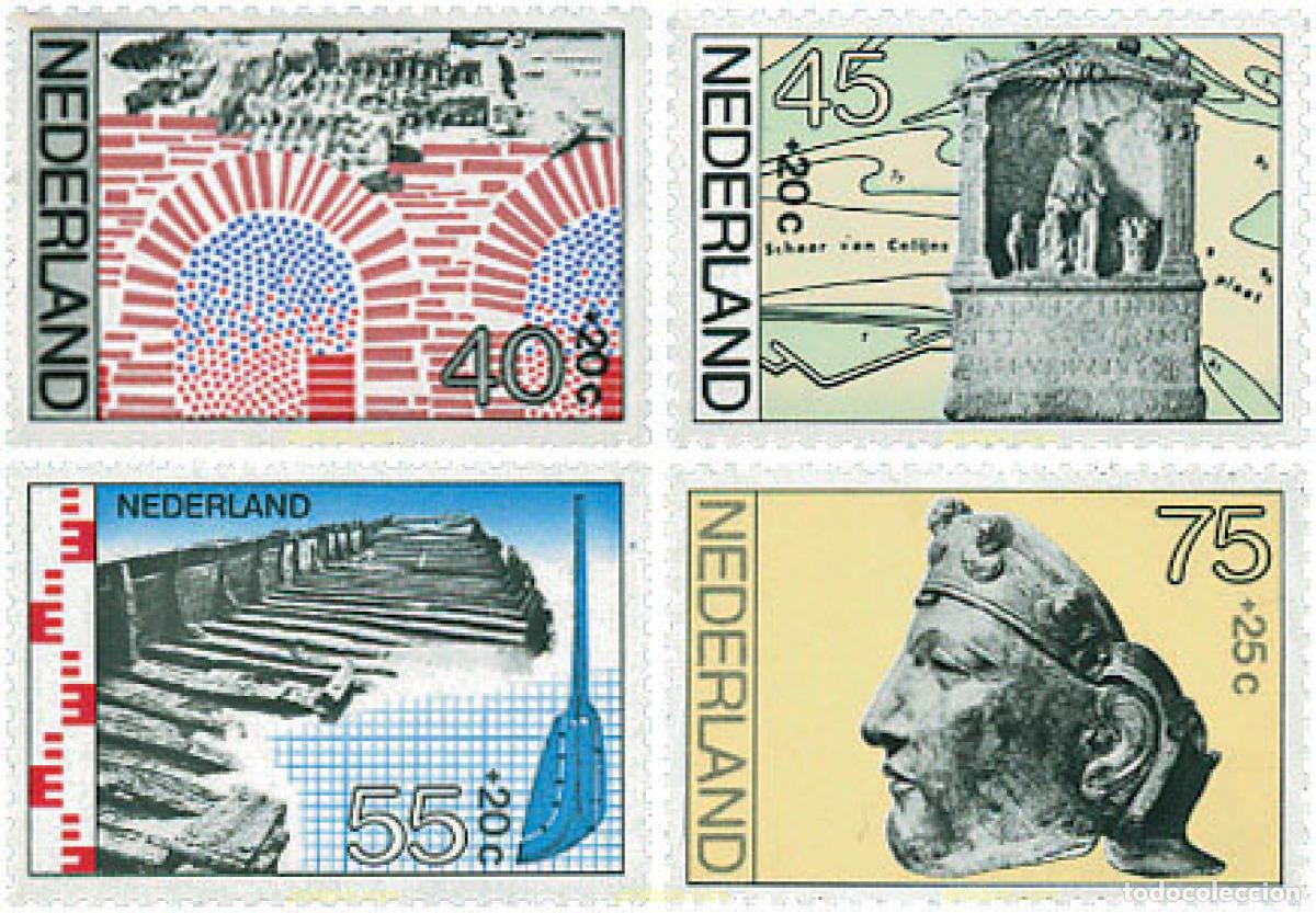 Sellos: 100851 MNH HOLANDA 1977 PRO OBRAS SOCIALES. ARQUEOLOGIA