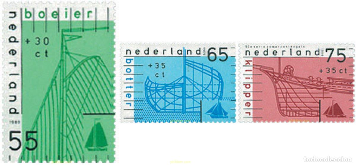 Sellos: 100884 MNH HOLANDA 1989 PRO OBRAS SOCIALES. VELEROS