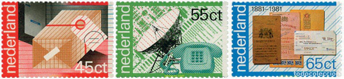 Sellos: 100868 MNH HOLANDA 1981 CENTENARIO DEL SERVICIO DE CORREOS