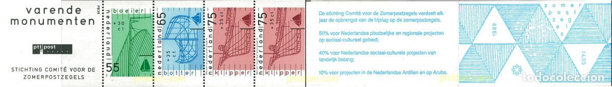 Sellos: 100885 MNH HOLANDA 1989 PRO OBRAS SOCIALES. VELEROS