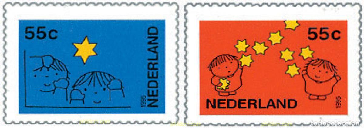 Sellos: 100918 MNH HOLANDA 1995 SELLOS PARA EL CORREO DE NAVIDAD