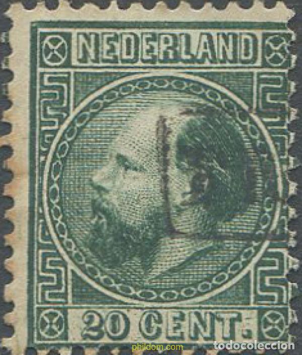 Sellos: 660740 USED HOLANDA 1867 REY GUILLERMO III