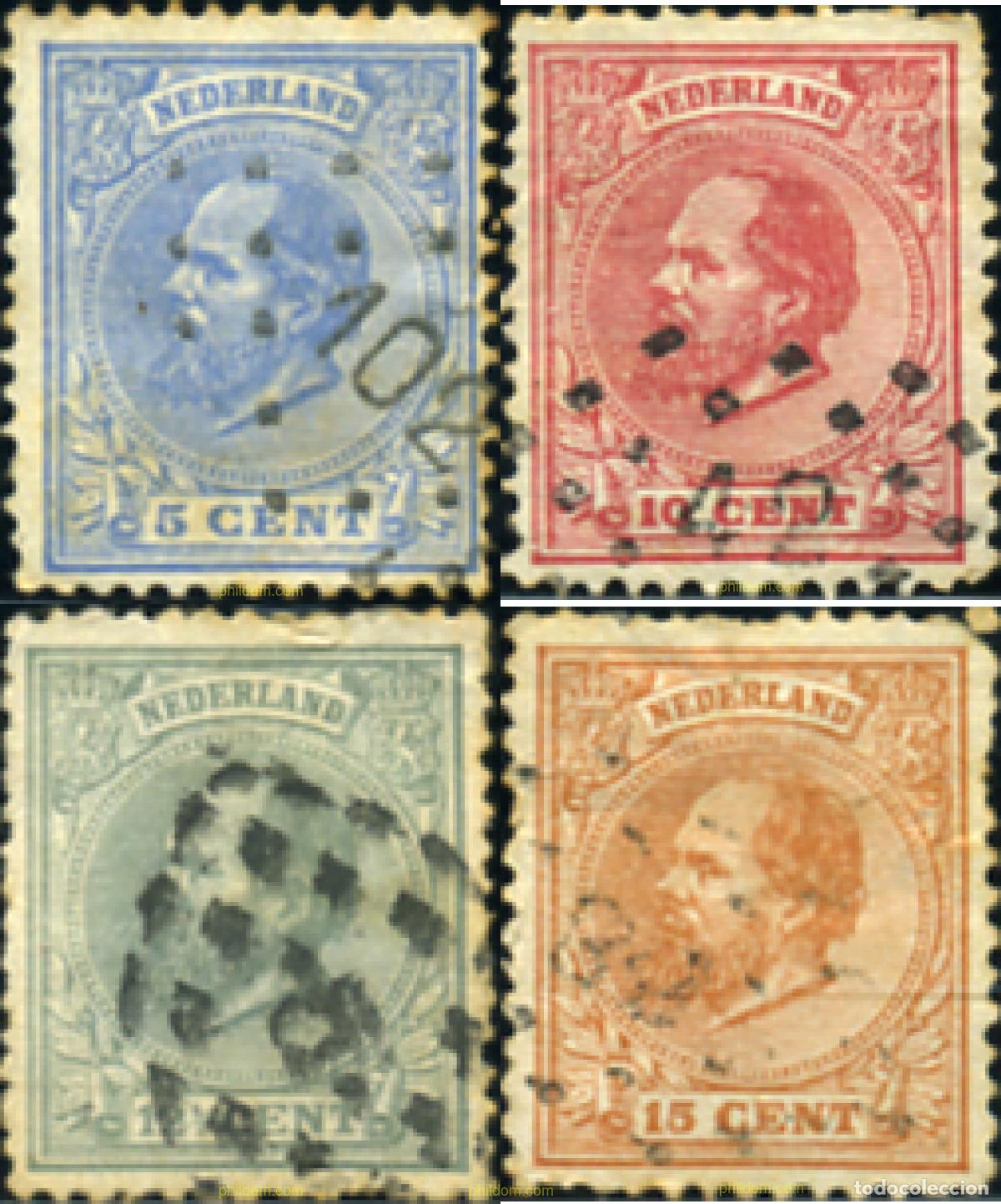 Sellos: 355744 USED HOLANDA 1872 REY GUILLERMO III