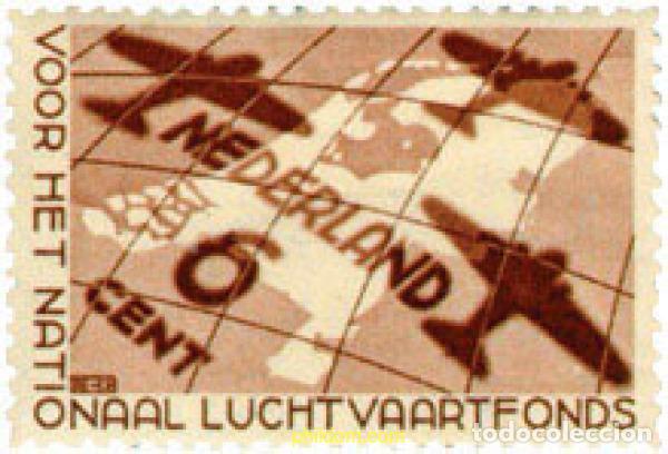 Sellos: 102603 MNH HOLANDA 1935 PRO CAJA NACIONAL DE SOCORRO DE LA AVIACION