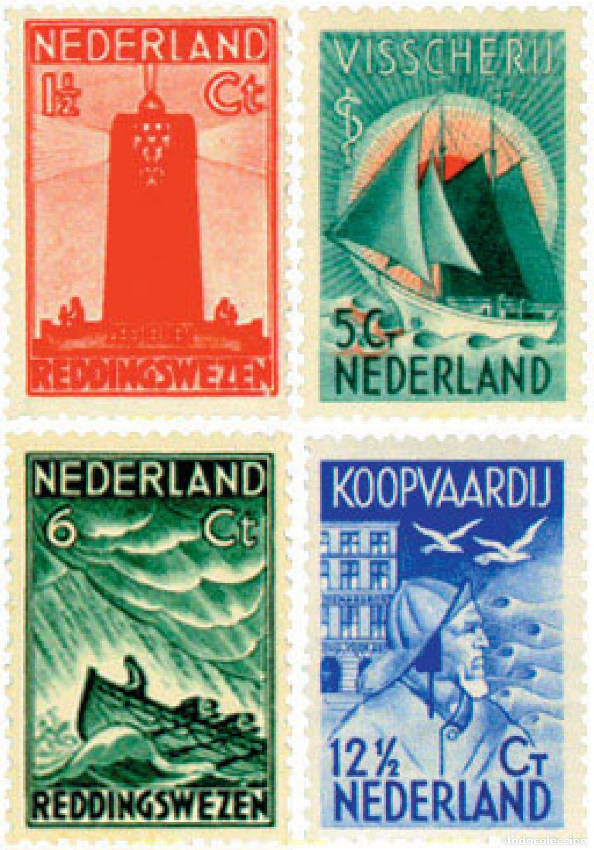 Sellos: 323797 HINGED HOLANDA 1933 PRO CASA DE LOS MARINEROS