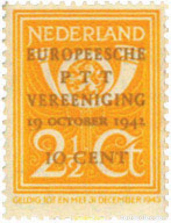 Sellos: 102644 MNH HOLANDA 1943 1 CONGRESO POSTAL EUROPEO