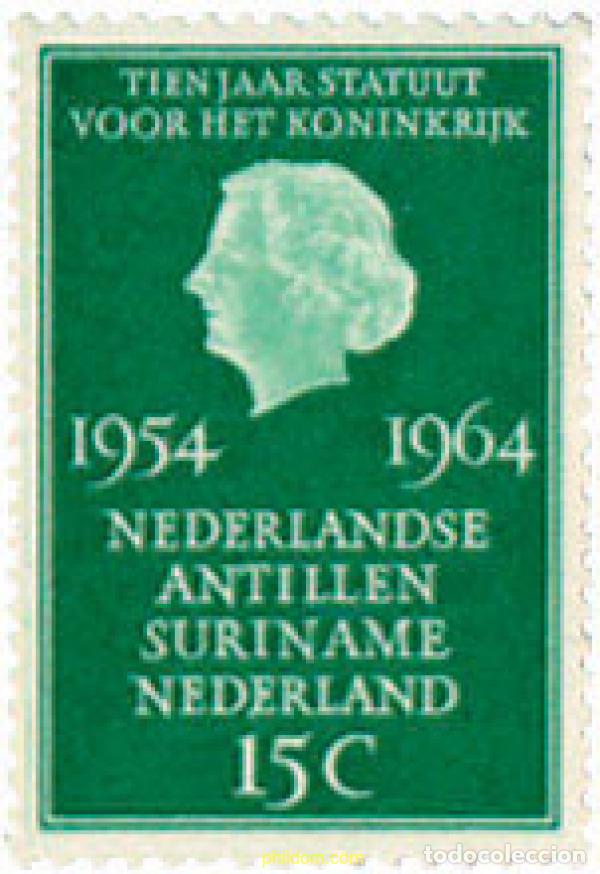 Briefmarken: 102791 MNH HOLANDA 1964 10 ANIVERSARIO DEL REINADO SOBRE HOLANDA, LAS ANTILLAS HOLANDESAS Y SURINAM