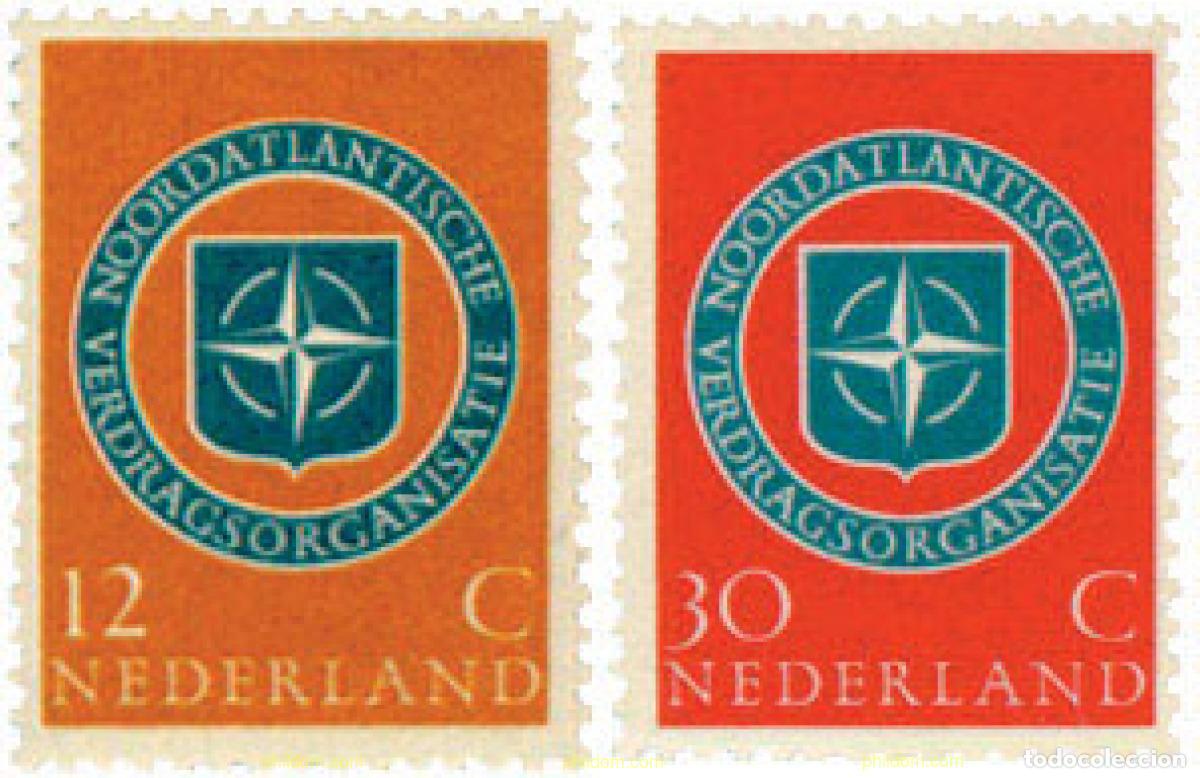 Briefmarken: 102749 MNH HOLANDA 1959 10 ANIVERSARIO DE LA OTAN