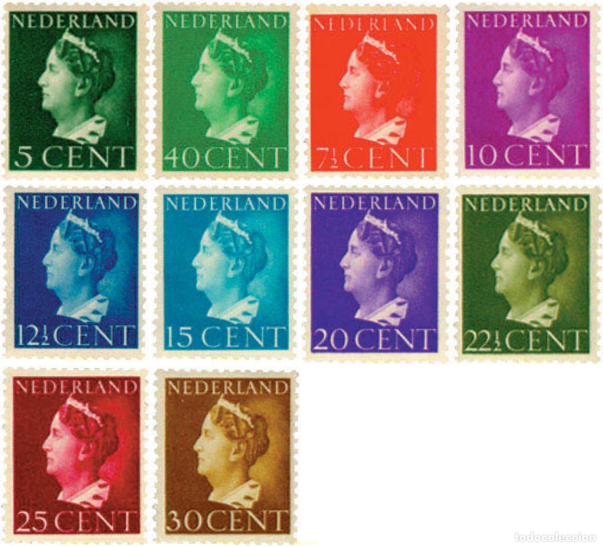 Briefmarken: 323805 HINGED HOLANDA 1940 REINA GUILLERMINA