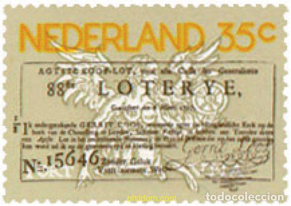 Sellos: 102992 MNH HOLANDA 1976 250 ANIVERSARIO DE LA LOTERIA NACIONAL