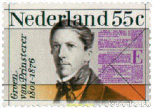 Sellos: 103002 MNH HOLANDA 1976 CENTENARIO DE LA MUERTE DE GROEN VAN PRINSTERER