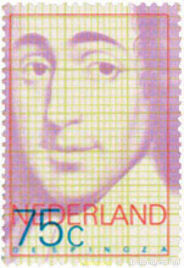 Sellos: 103047 MNH HOLANDA 1977 300 ANIVERSARIO DE LA MUERTE DE BARUCH (BENEDICTUS) DE SPINOZA