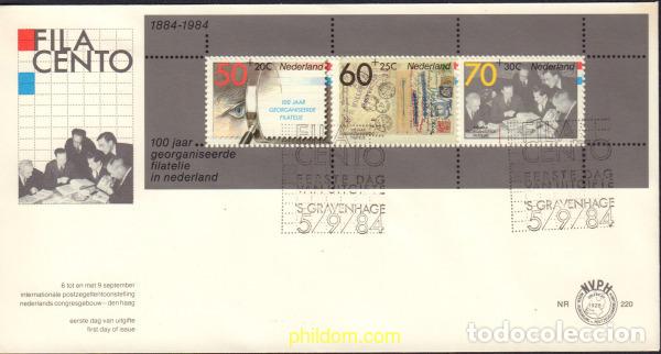 Sellos: 435003 MNH HOLANDA 1984 FILACENTO. EXPOSICION FILATELICA INTERNACIONAL