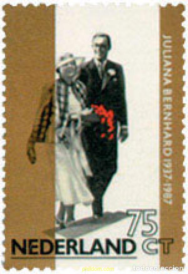 Timbres: 103278 MNH HOLANDA 1987 BODAS DE ORO DE LA REINA JULIANA