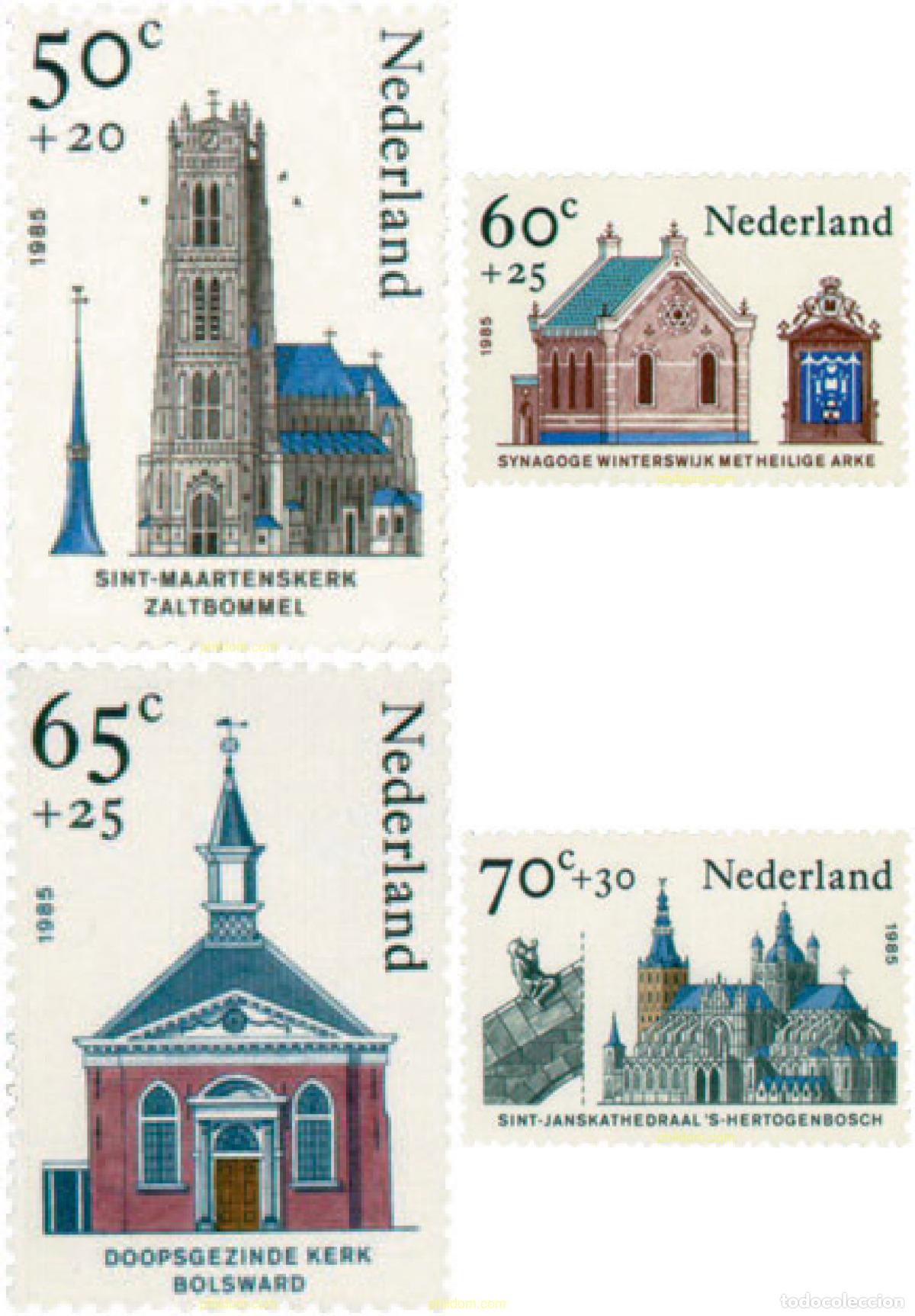 Sellos: 103269 MNH HOLANDA 1985 ARQUITECTURA RELIGIOSA