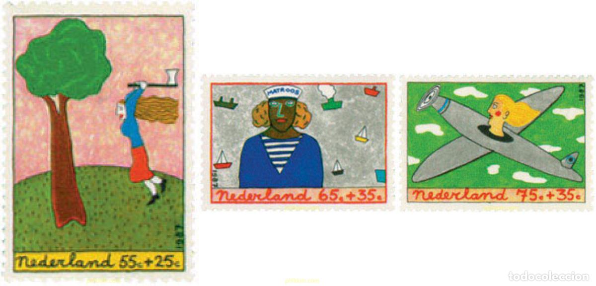 Sellos: 103288 MNH HOLANDA 1987 PRO INFANCIA