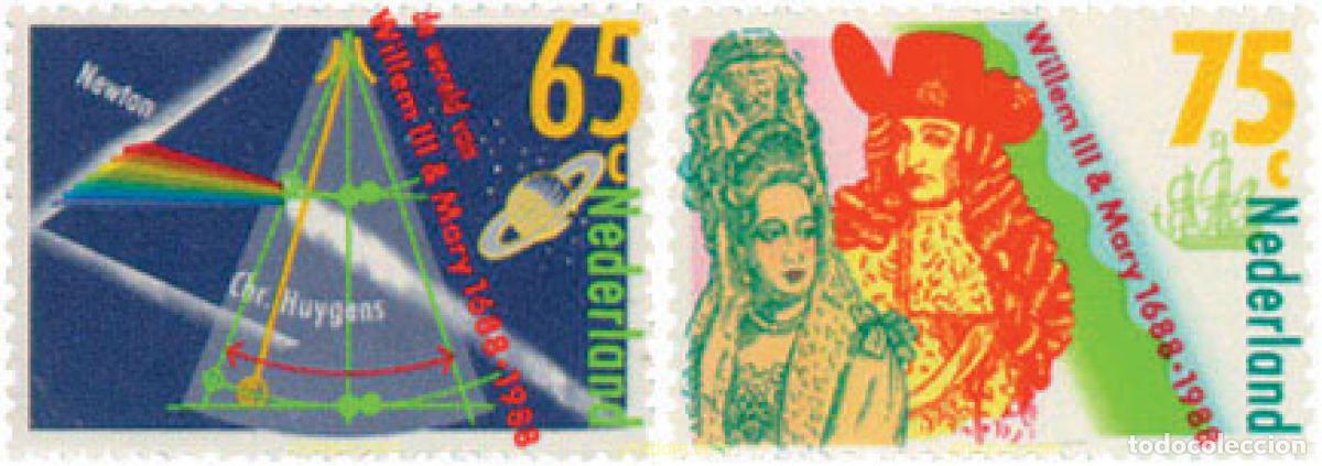 Sellos: 103294 MNH HOLANDA 1988 3 CENTENARIO DE LA LLEGADA DE GUILLERMO III A INGLATERRA