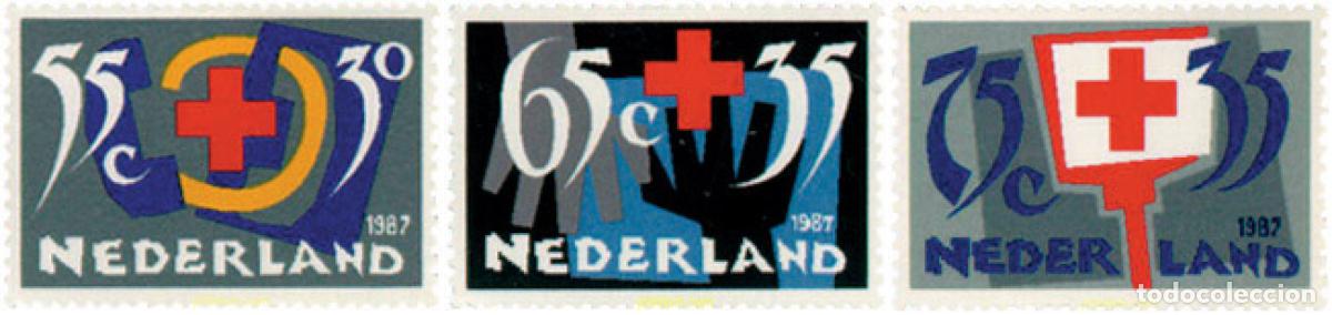 Sellos: 103285 MNH HOLANDA 1987 CRUZ ROJA