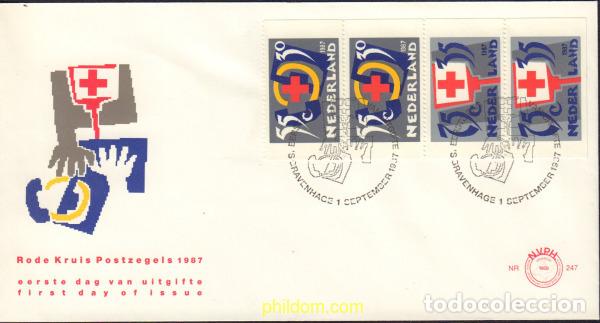 Timbres: 435044 MNH HOLANDA 1987 CRUZ ROJA